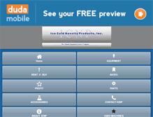 Tablet Screenshot of icecoldnovelty.com